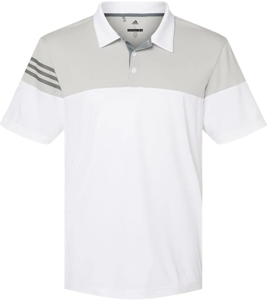 Adidas Heather 3Stripes Block Polo