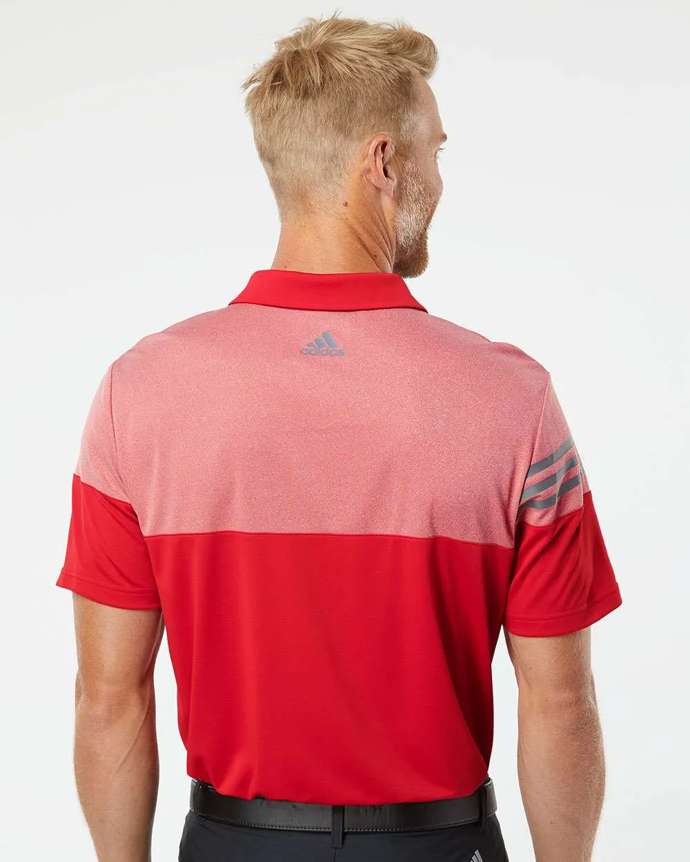 Adidas Heather 3Stripes Block Polo