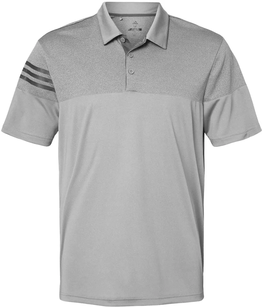 Adidas Heather 3Stripes Block Polo