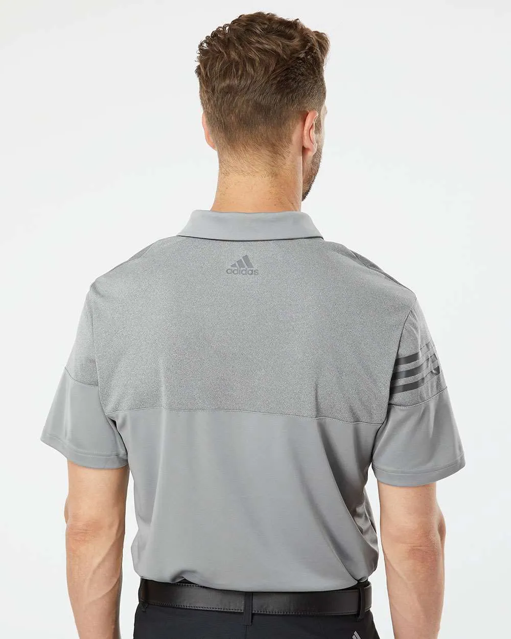 Adidas Heather 3Stripes Block Polo