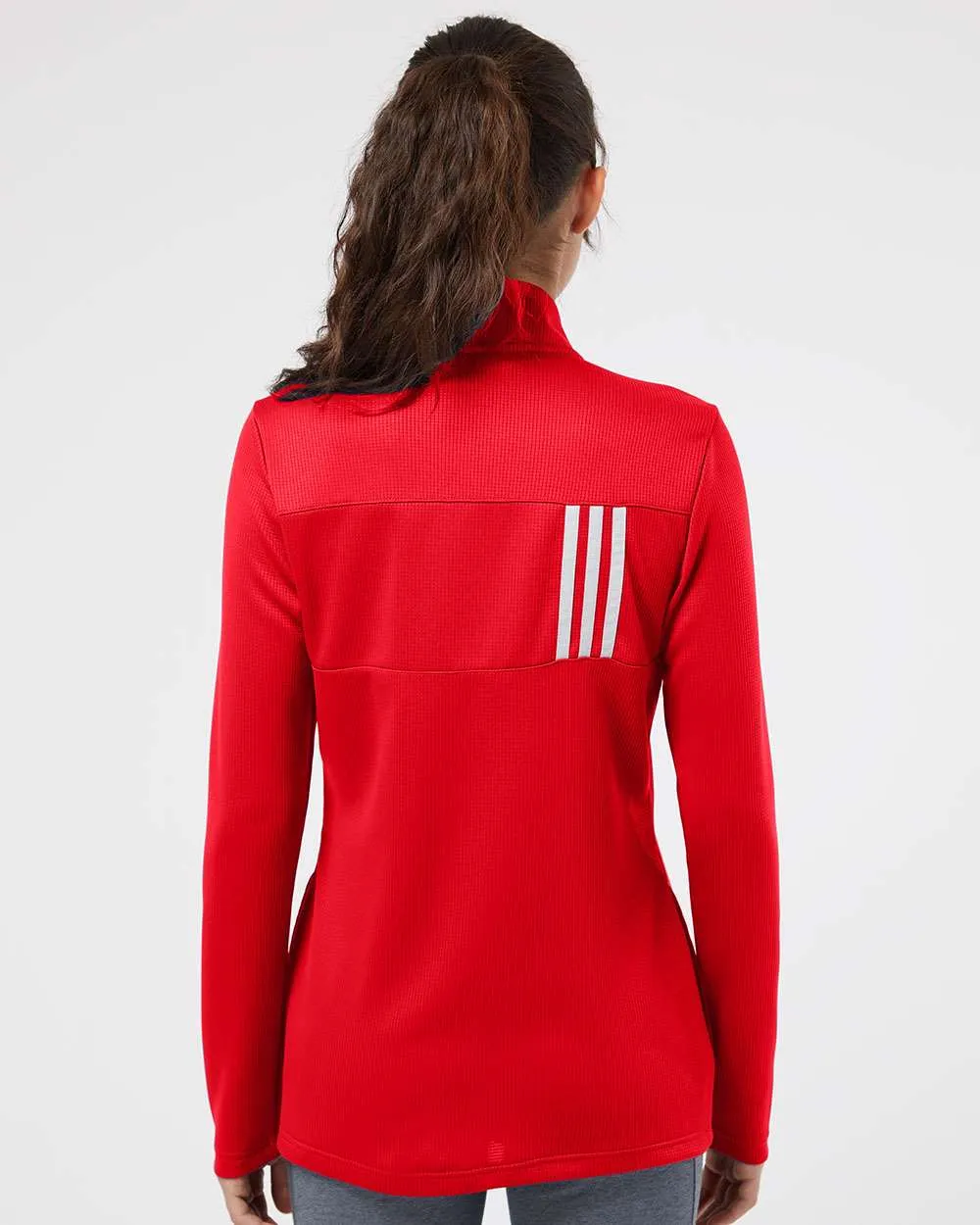 Adidas Ladies 3-Stripes Double Knit Full-Zip