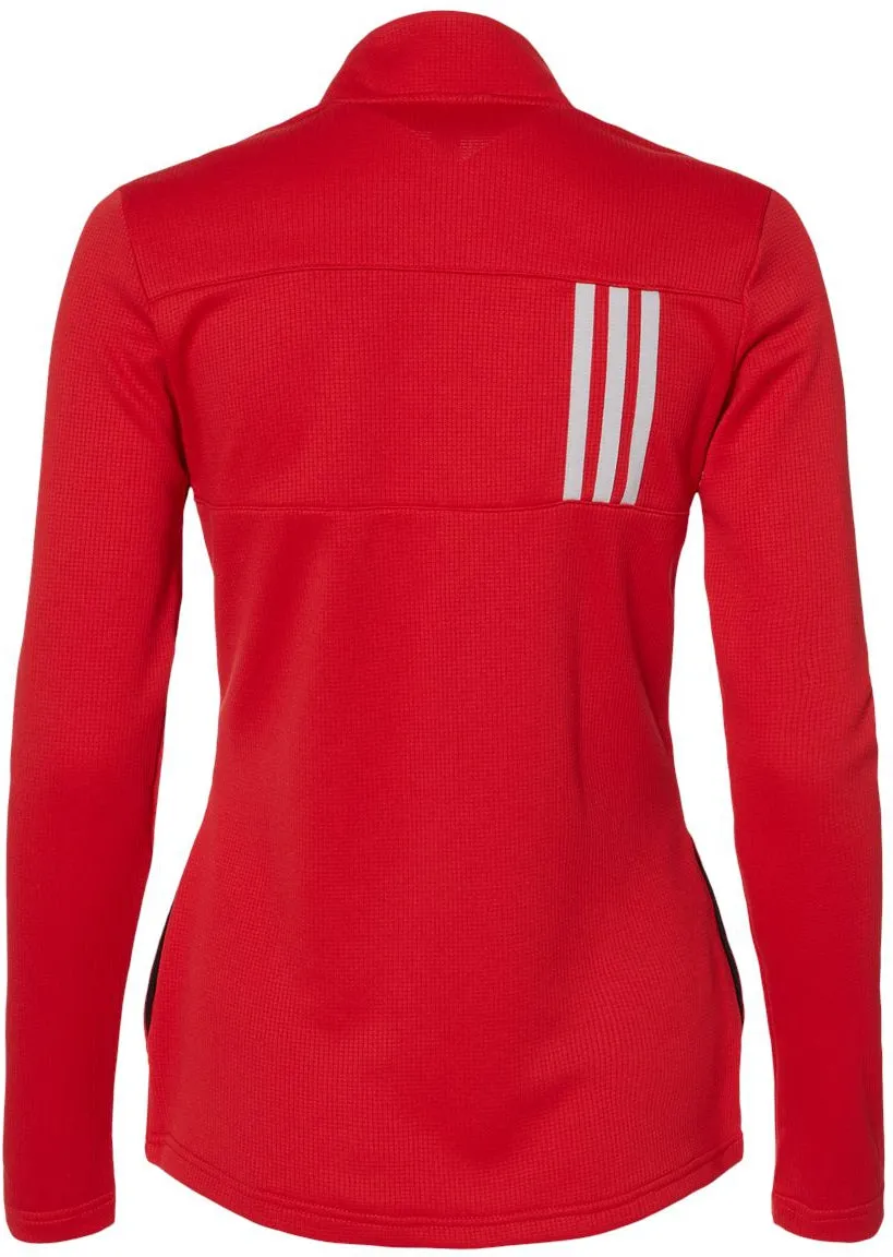Adidas Ladies 3-Stripes Double Knit Full-Zip