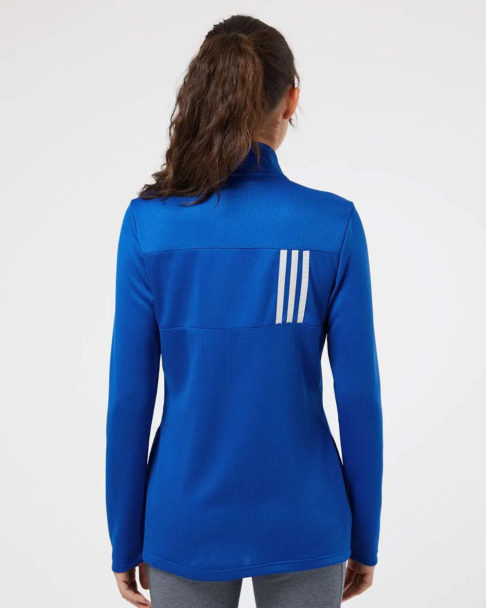 Adidas Ladies 3-Stripes Double Knit Full-Zip