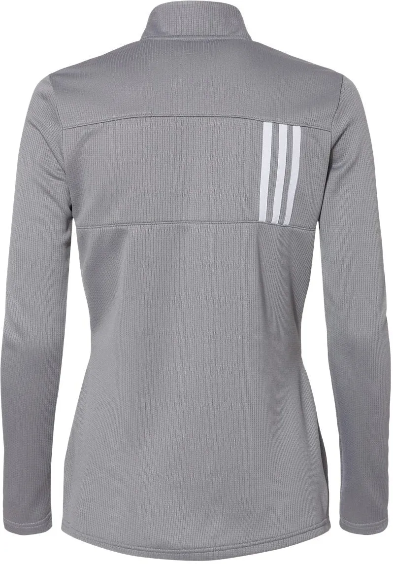 Adidas Ladies 3-Stripes Double Knit Full-Zip