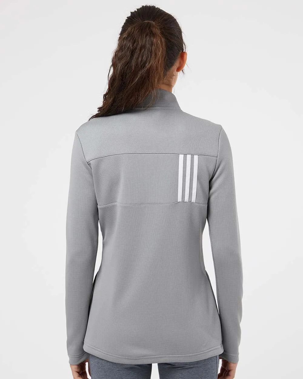 Adidas Ladies 3-Stripes Double Knit Full-Zip