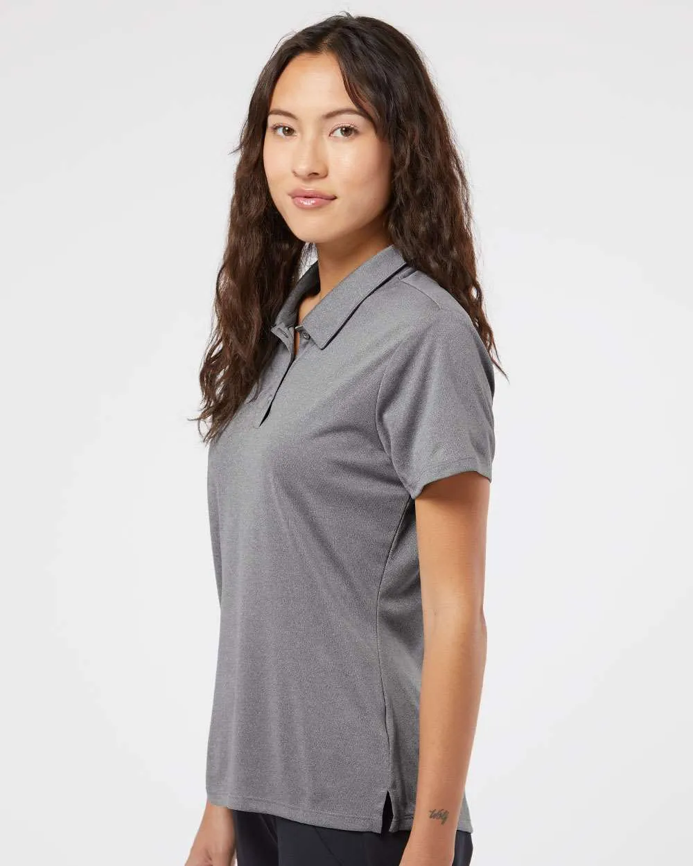 Adidas Ladies Heathered Polo