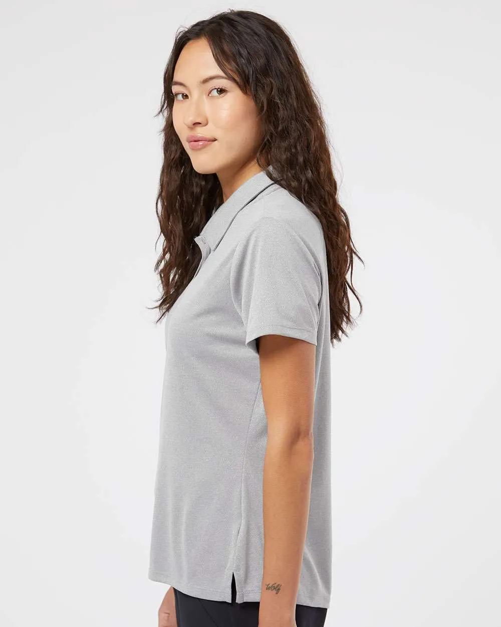 Adidas Ladies Heathered Polo