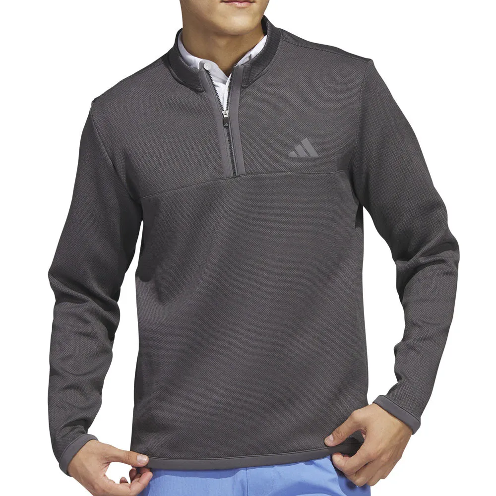 adidas Microdot 1/4 Zip Pullover - Black/White
