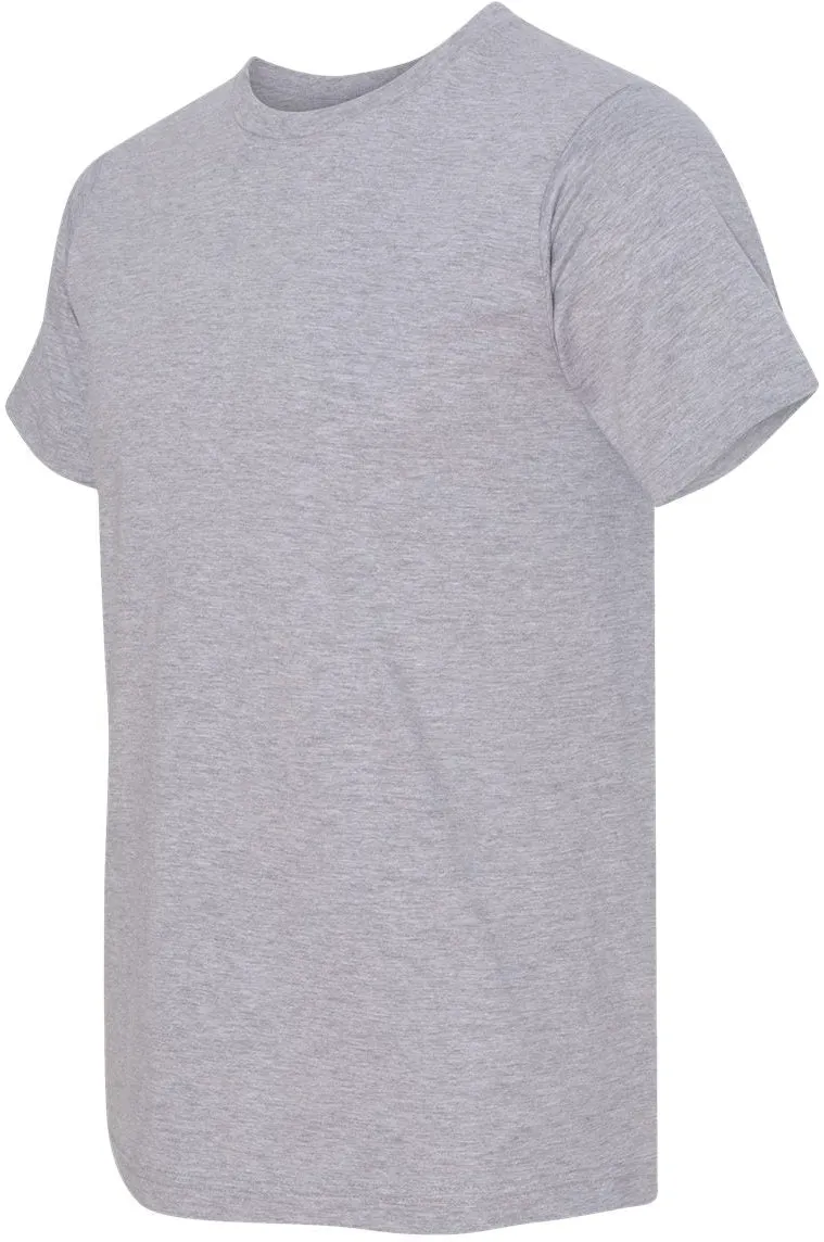 Bayside USA-Made Ringspun 50/50 Heather Unisex TShirt
