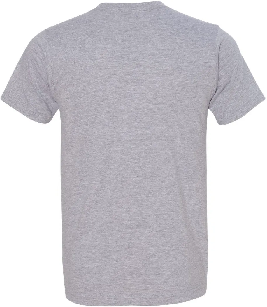 Bayside USA-Made Ringspun 50/50 Heather Unisex TShirt
