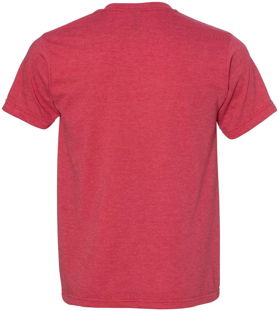 Bayside USA-Made Ringspun 50/50 Heather Unisex TShirt