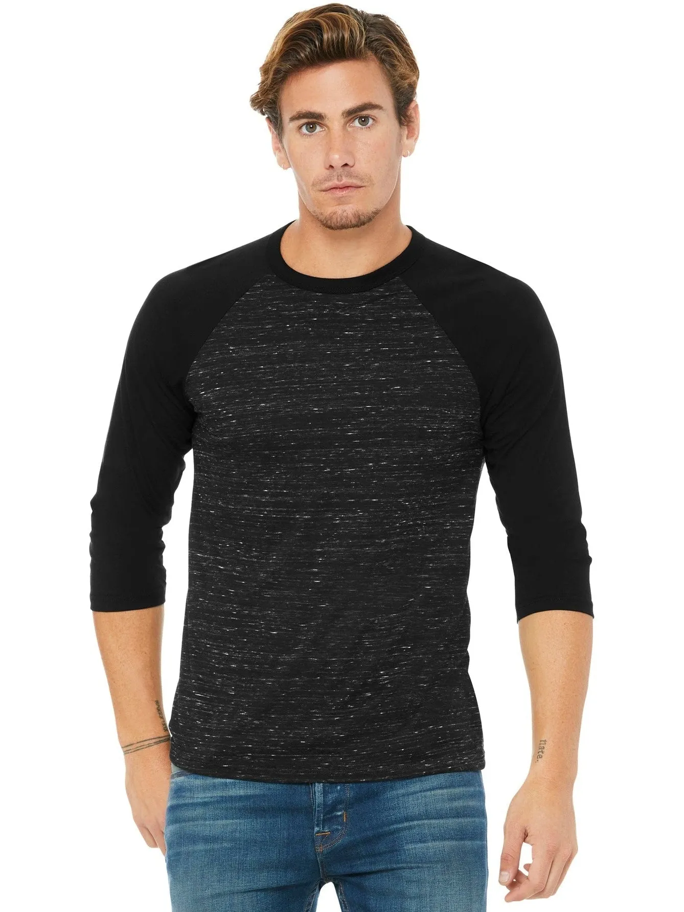 Bella Canvas3/4-Sleeve Baseball Tee