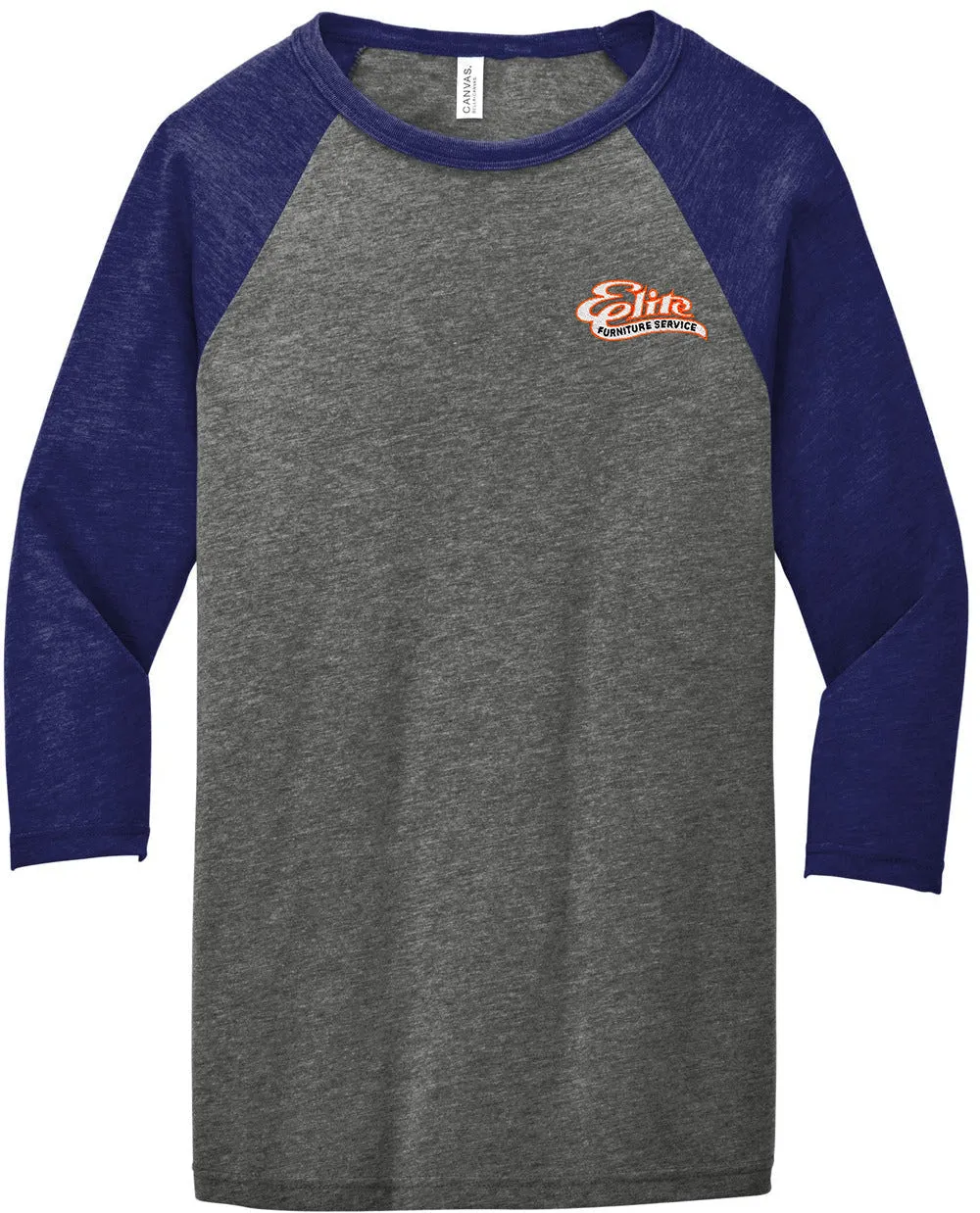 Bella Canvas3/4-Sleeve Baseball Tee
