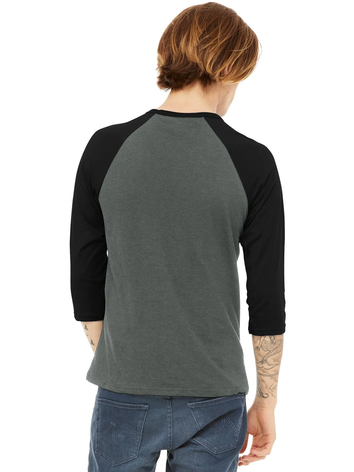 Bella Canvas3/4-Sleeve Baseball Tee