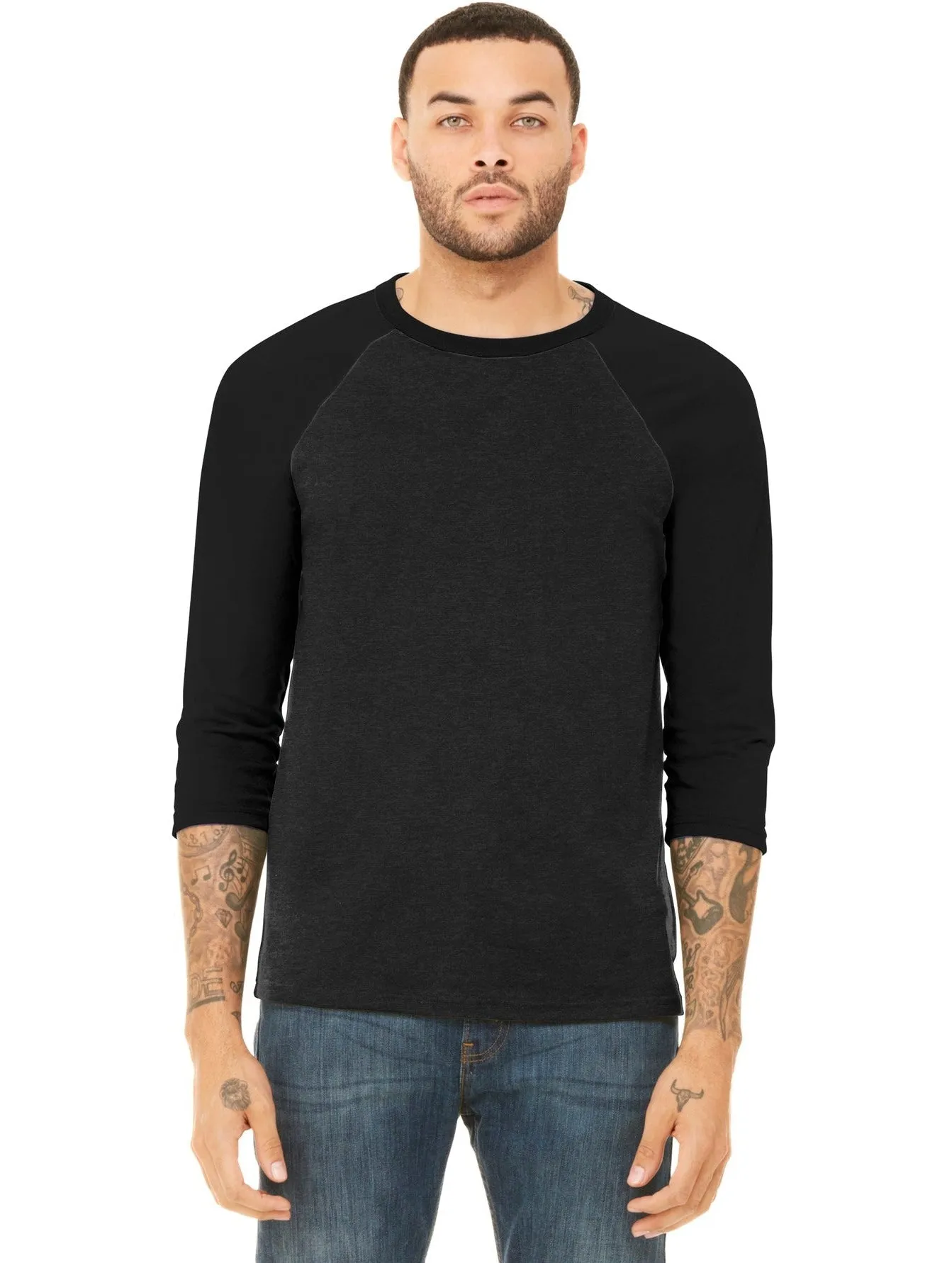 Bella Canvas3/4-Sleeve Baseball Tee