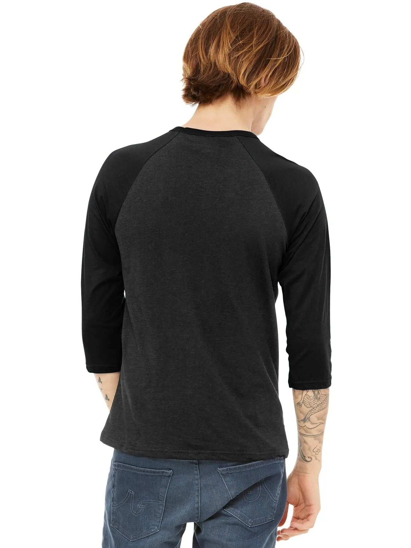Bella Canvas3/4-Sleeve Baseball Tee