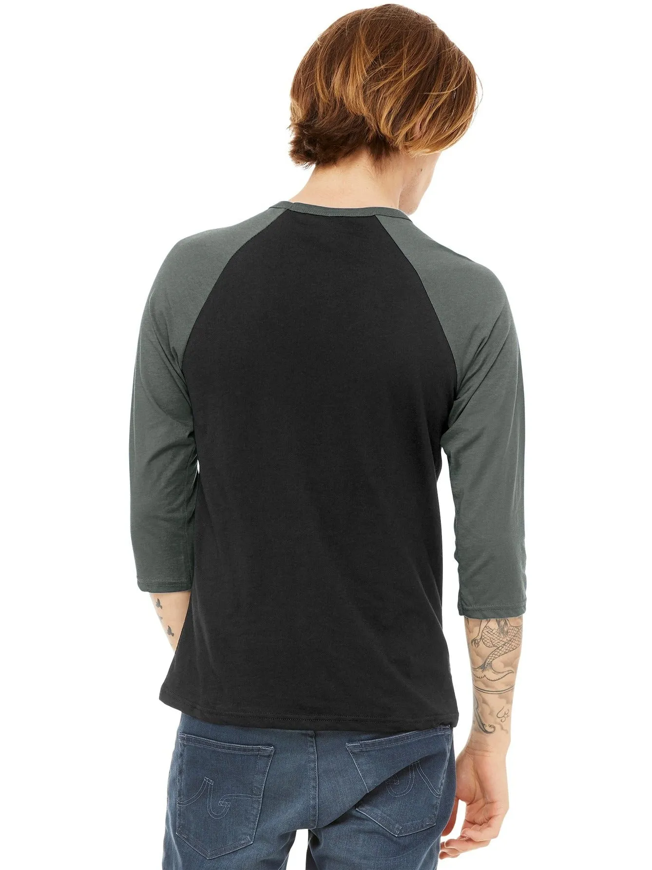 Bella Canvas3/4-Sleeve Baseball Tee
