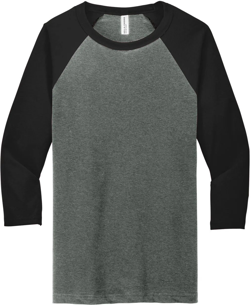 Bella Canvas3/4-Sleeve Baseball Tee