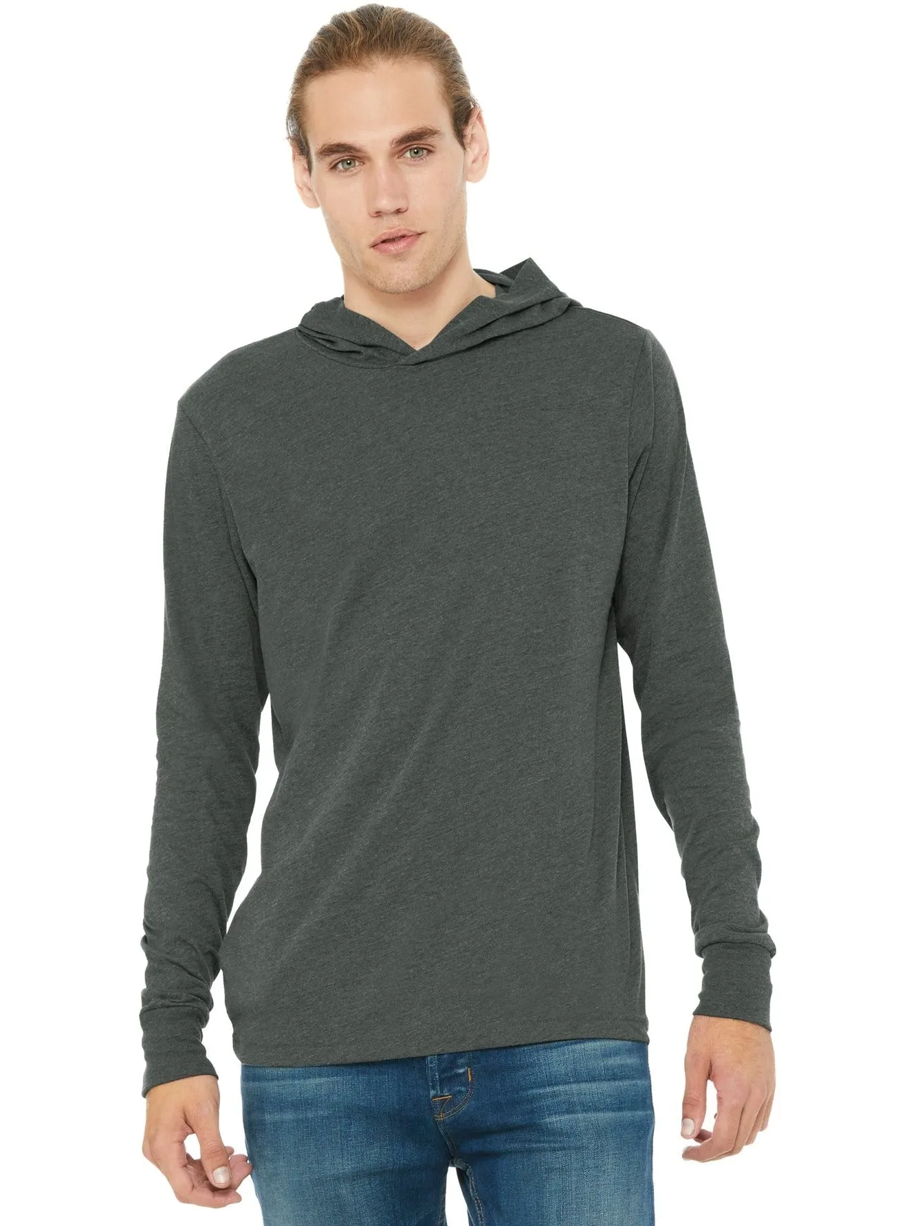 Bella CanvasJersey Long Sleeve Hoodie