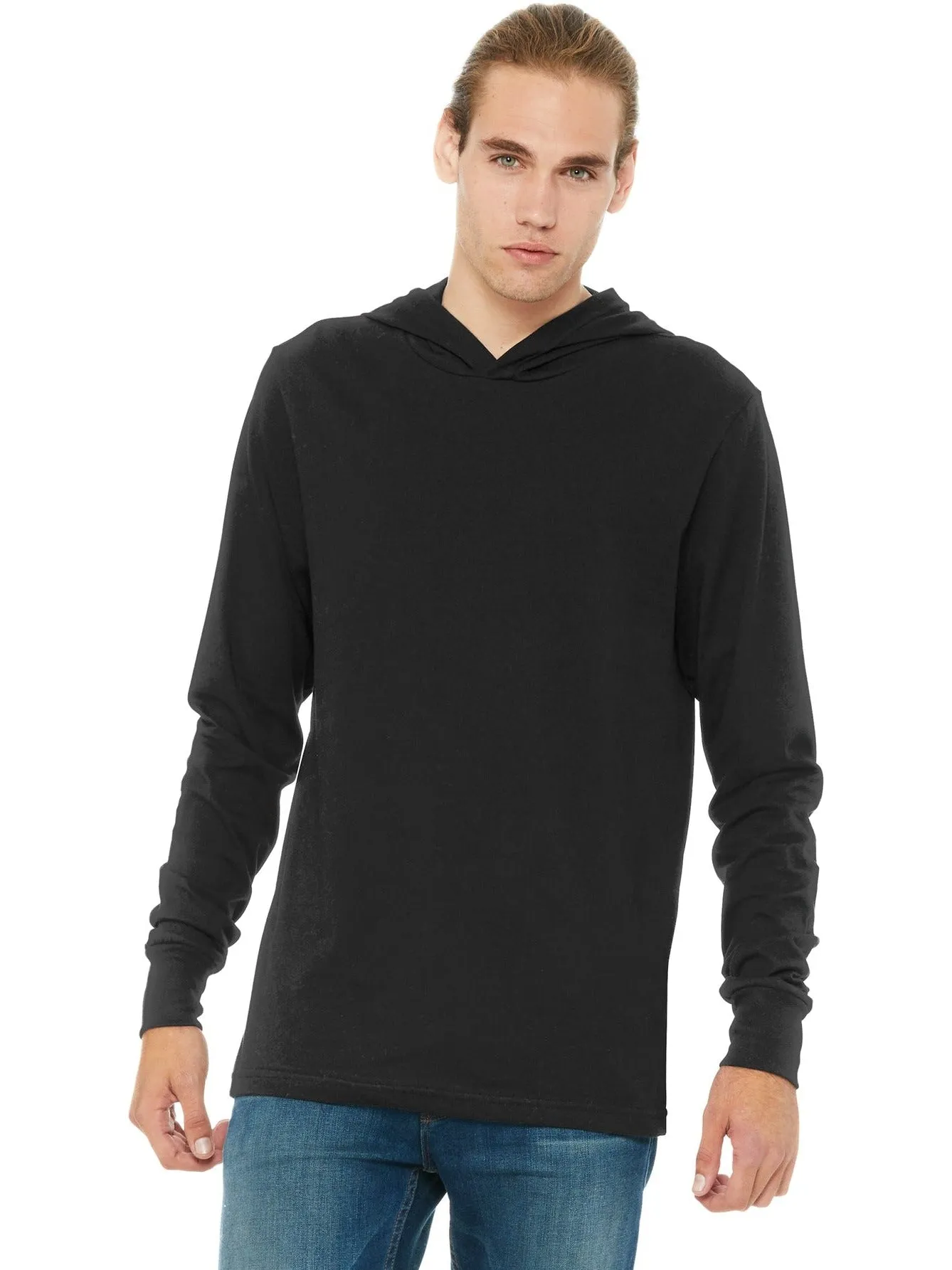 Bella CanvasJersey Long Sleeve Hoodie