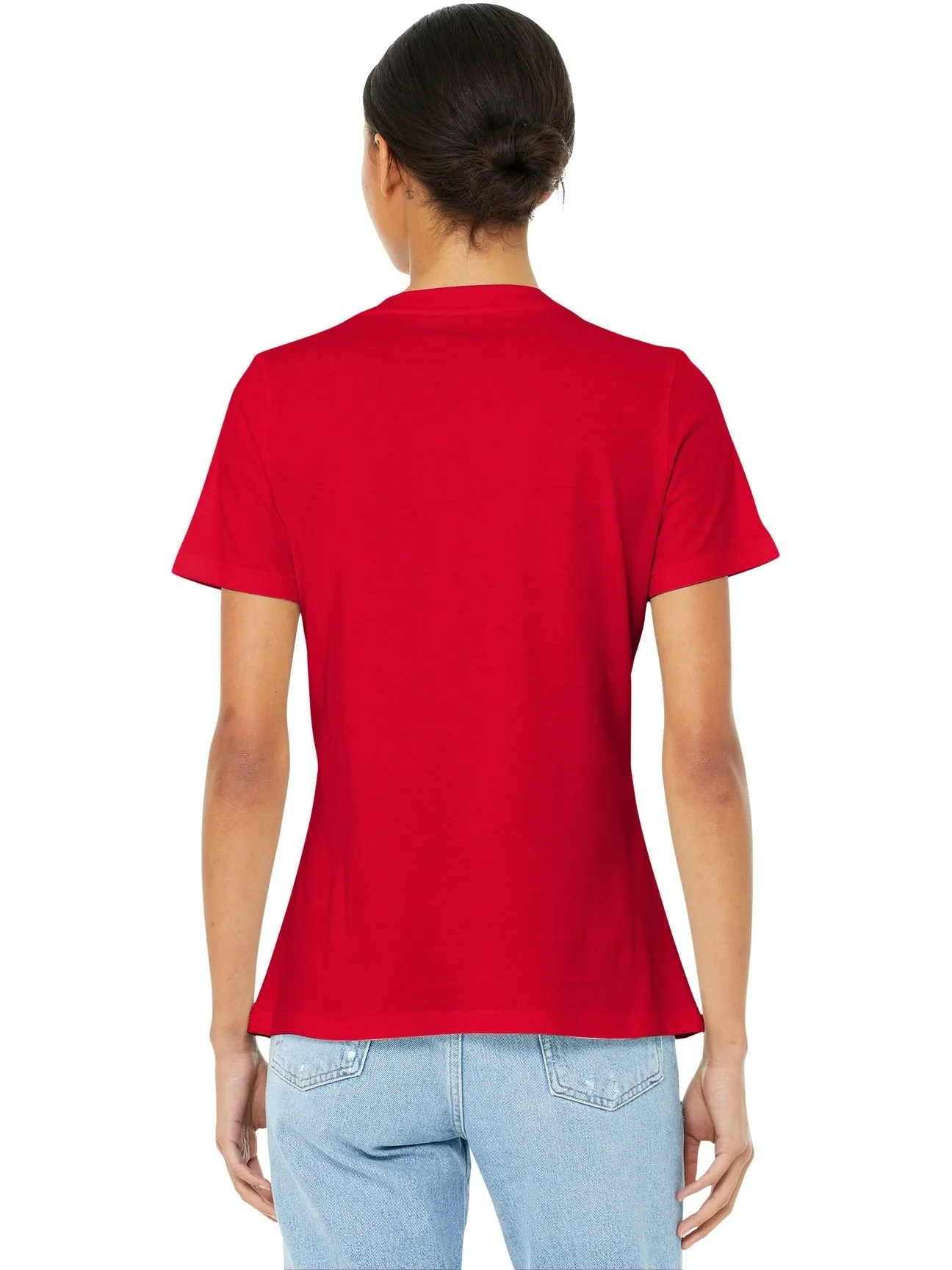 Bella CanvasLadies Relaxed Jersey Short Sleeve V-Neck Tee