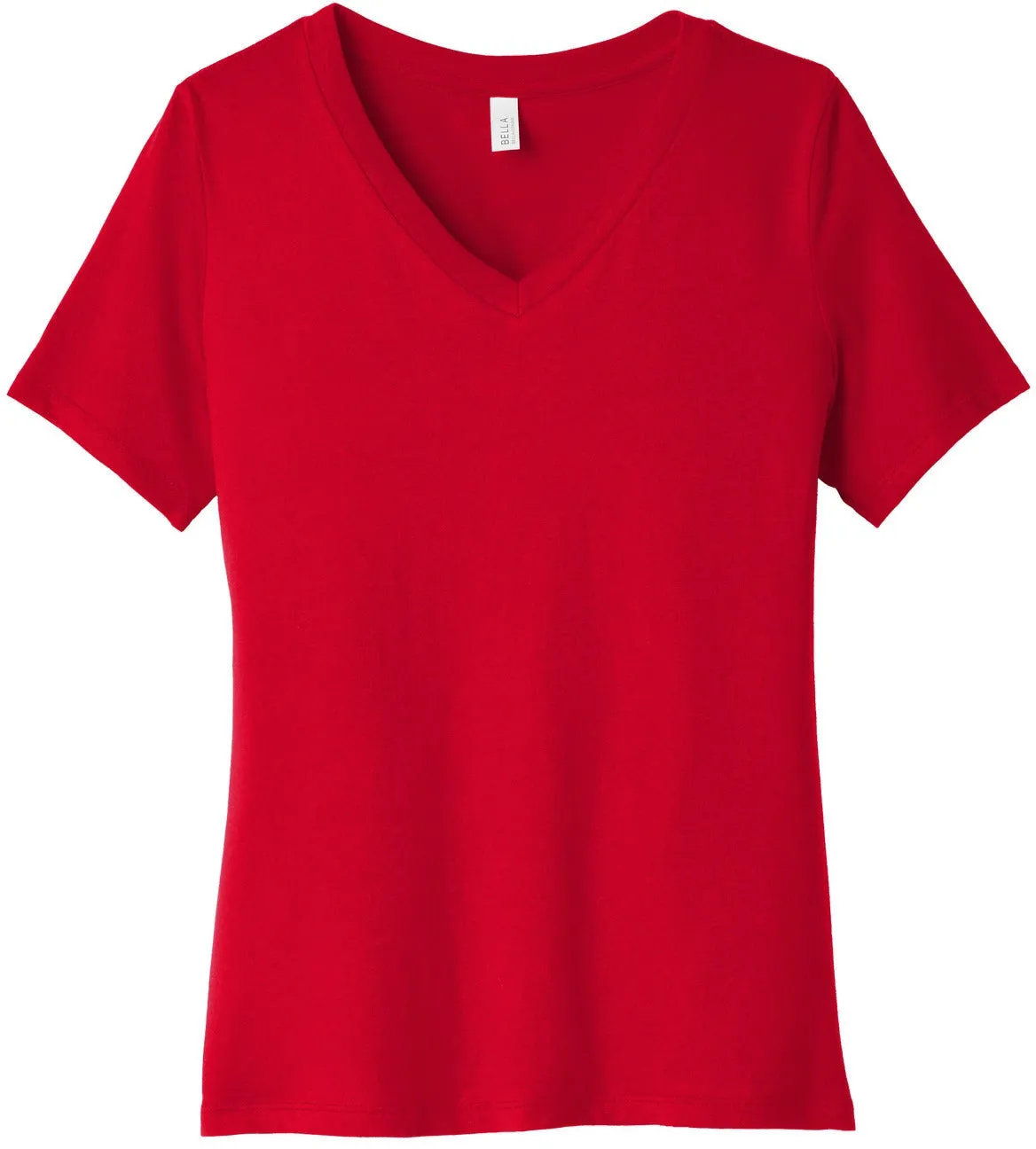 Bella CanvasLadies Relaxed Jersey Short Sleeve V-Neck Tee