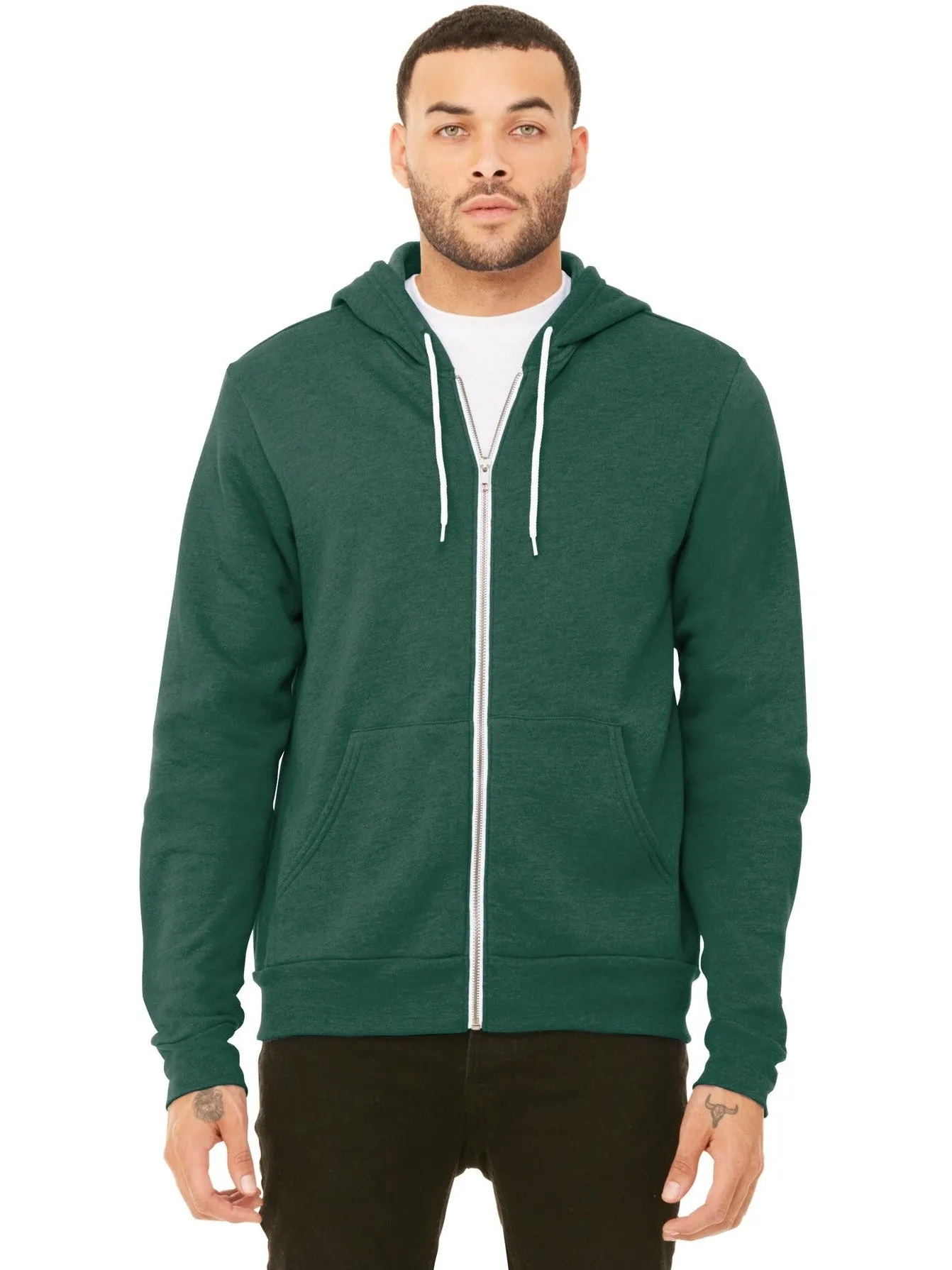 Bella CanvasSponge Fleece Full-Zip Hoodie