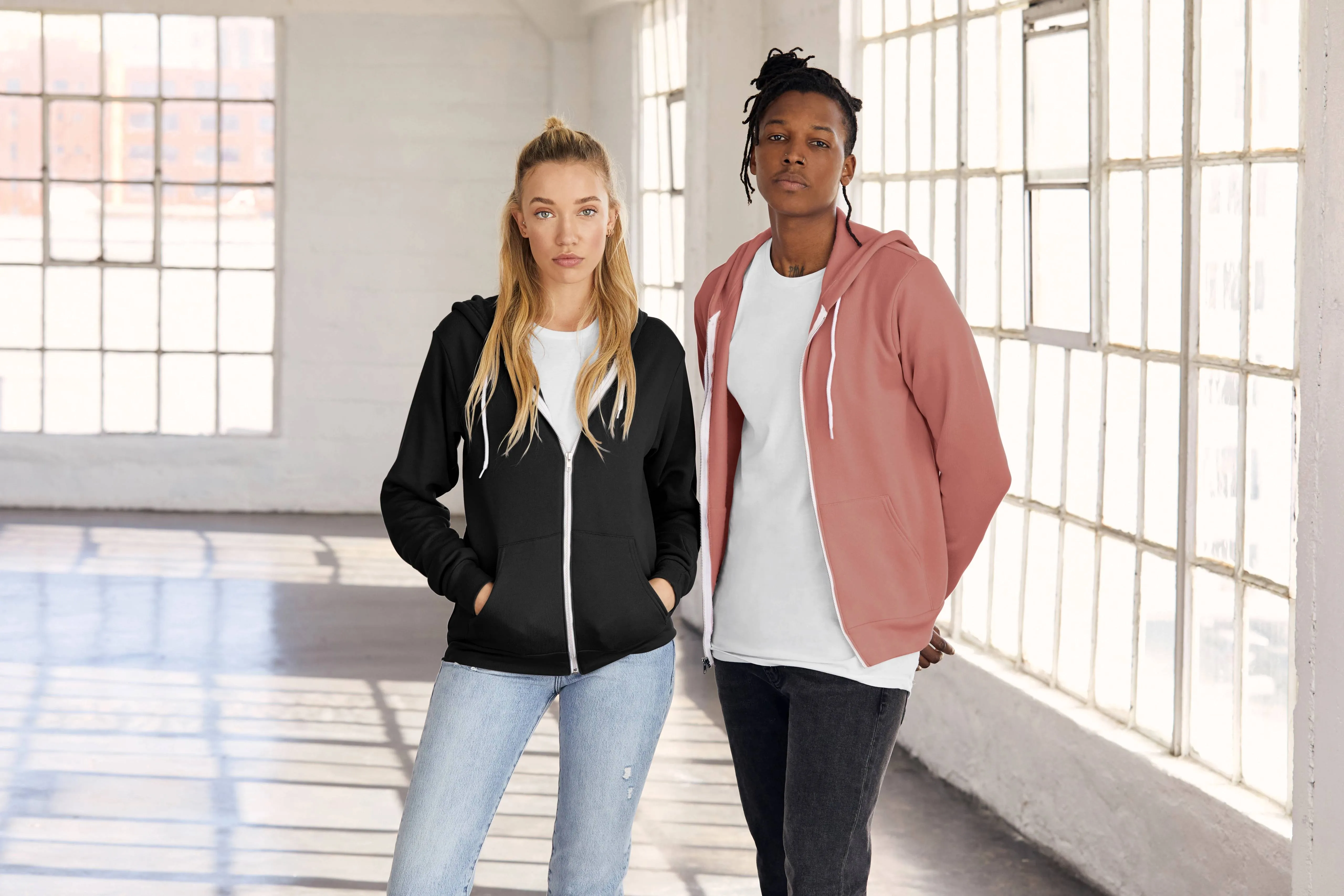 Bella CanvasSponge Fleece Full-Zip Hoodie