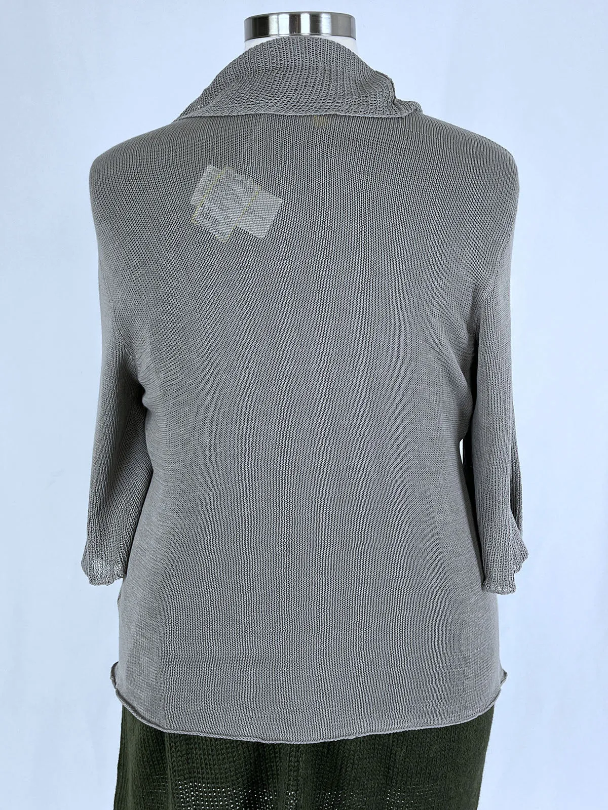 Beyond Threads Size 2X (18/20 ) Light Gray Cardigan NWT