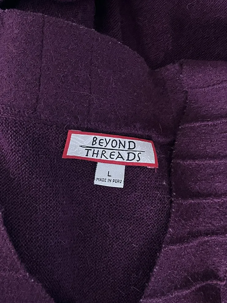 Beyond Threads Size L (14) Berry Sweater