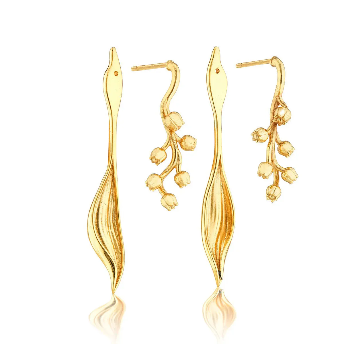 CAPUCINE DE WULF - MEADOW LILY OF THE VALLEY CONVERTIBLE EARRING
