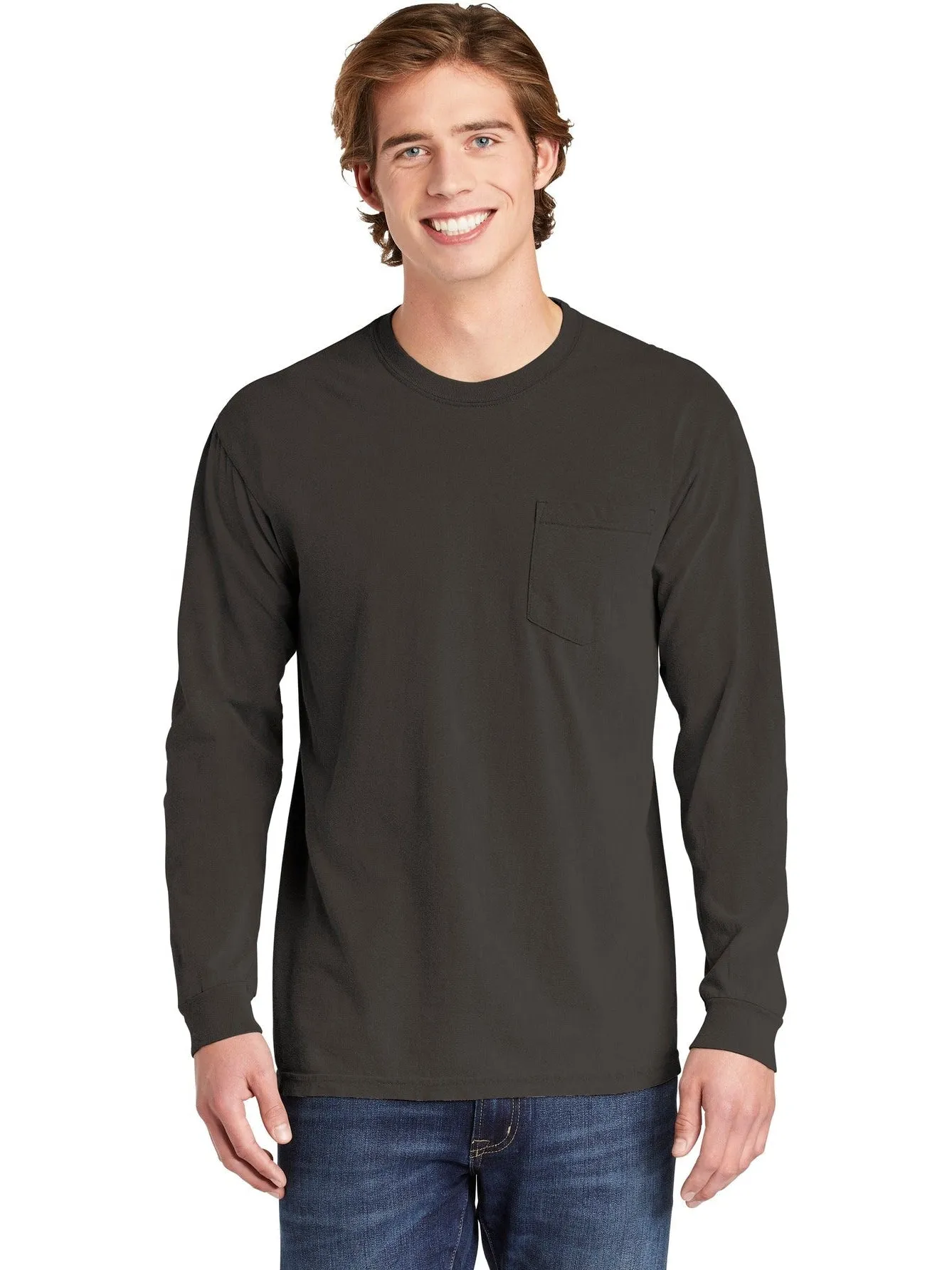 Comfort ColorsHeavyweight Ring Spun Long Sleeve Pocket Tee