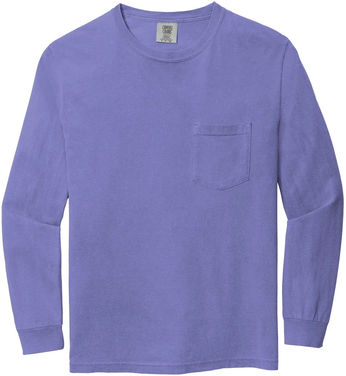 Comfort ColorsHeavyweight Ring Spun Long Sleeve Pocket Tee