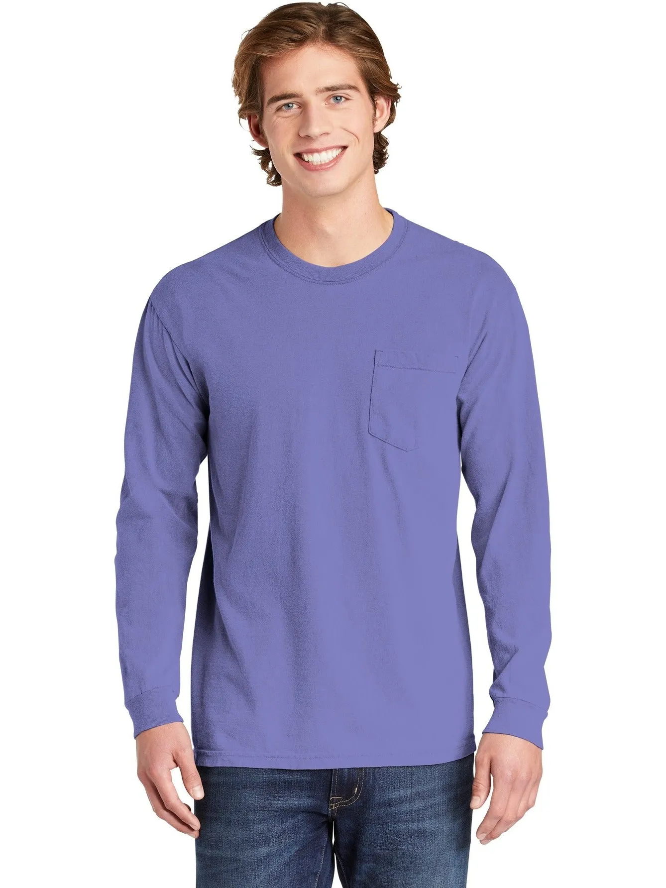 Comfort ColorsHeavyweight Ring Spun Long Sleeve Pocket Tee