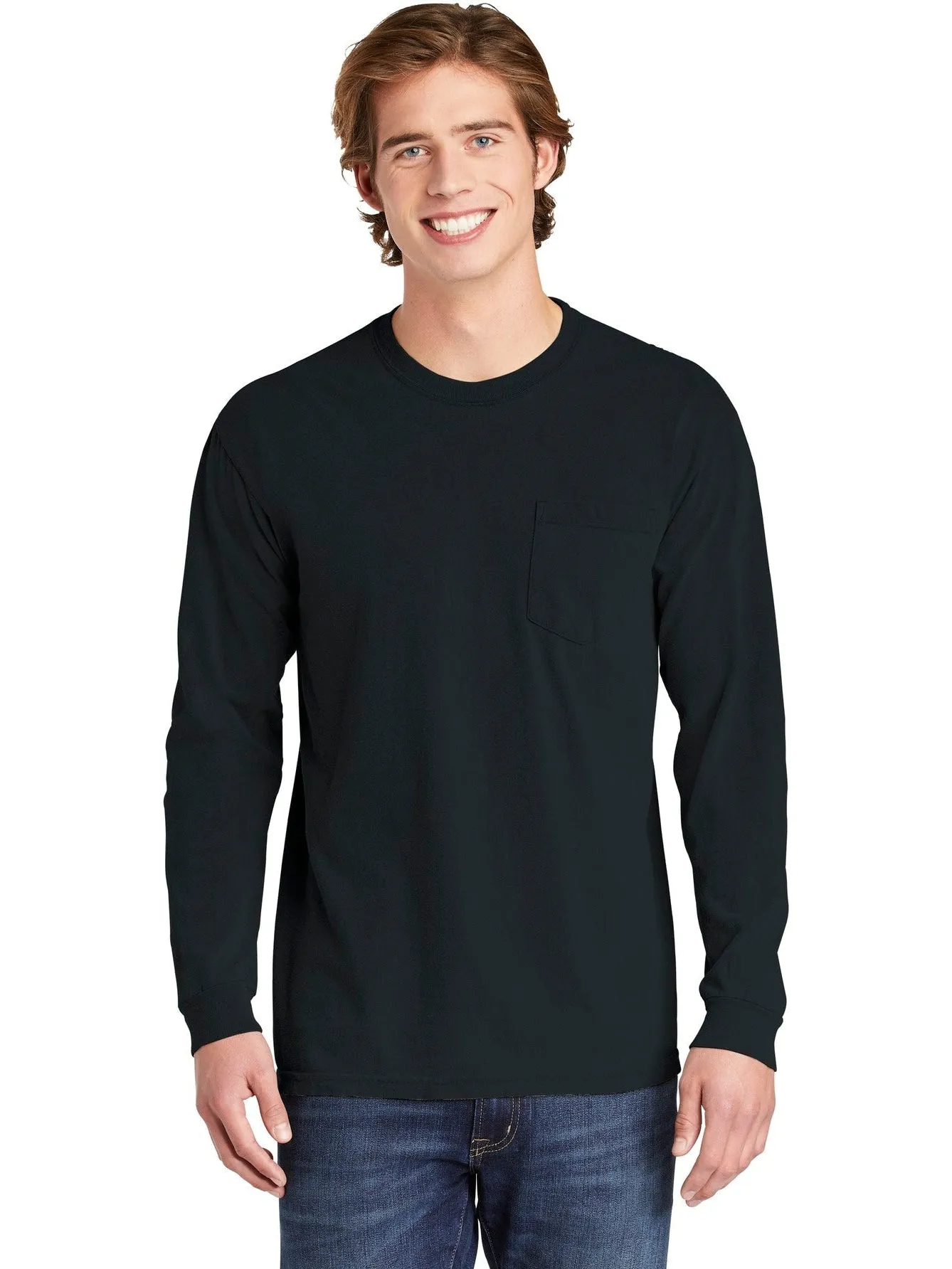 Comfort ColorsHeavyweight Ring Spun Long Sleeve Pocket Tee
