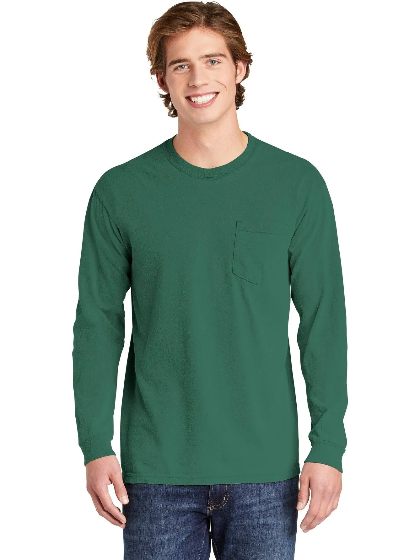 Comfort ColorsHeavyweight Ring Spun Long Sleeve Pocket Tee