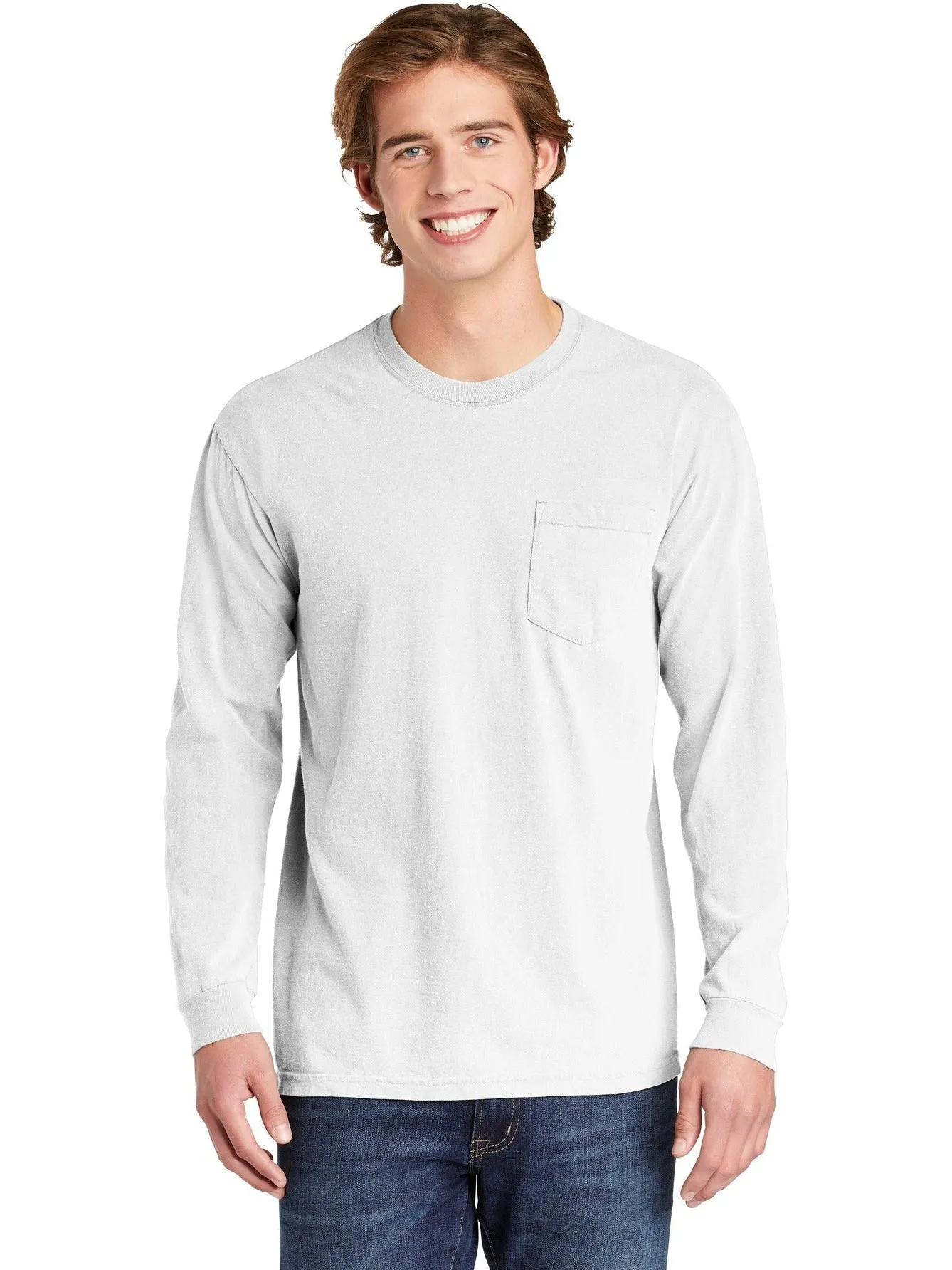 Comfort ColorsHeavyweight Ring Spun Long Sleeve Pocket Tee