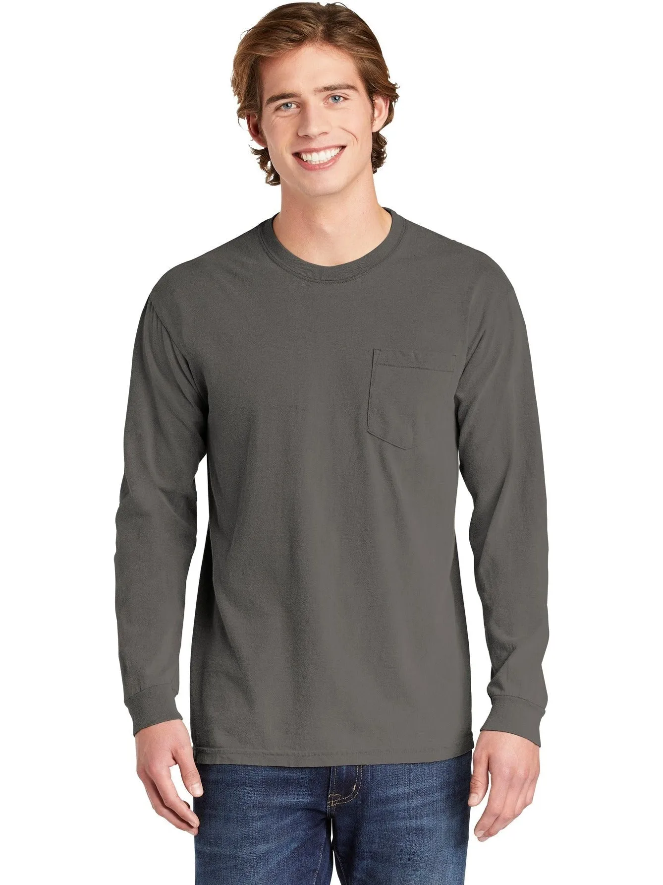 Comfort ColorsHeavyweight Ring Spun Long Sleeve Pocket Tee