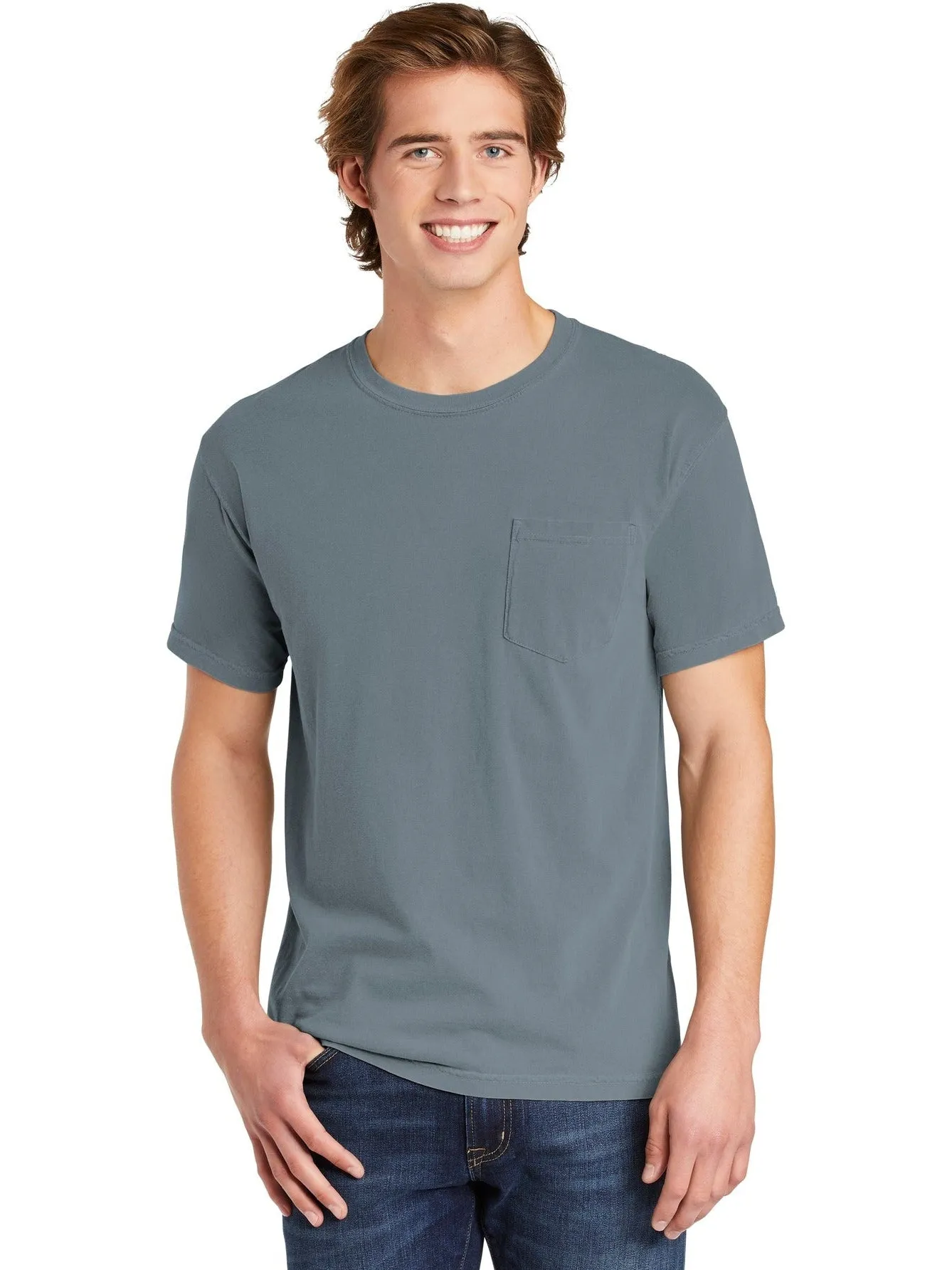 Comfort ColorsHeavyweight Ring Spun Pocket Tee