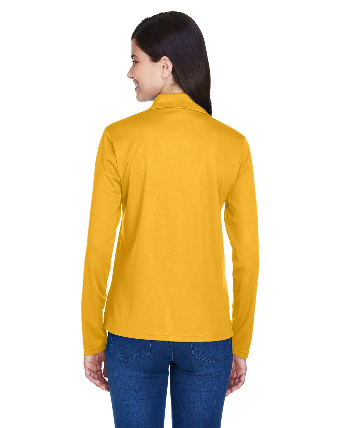 Core 365 Ladies Pinnacle Performance Long-Sleeve Pique Polo