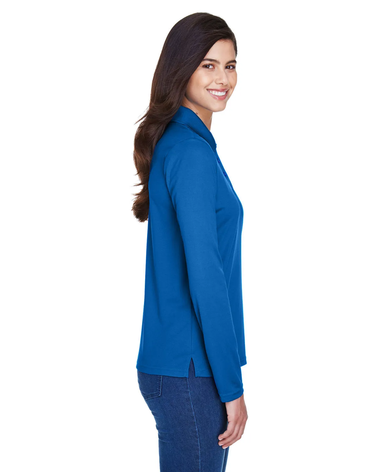Core 365 Ladies Pinnacle Performance Long-Sleeve Pique Polo