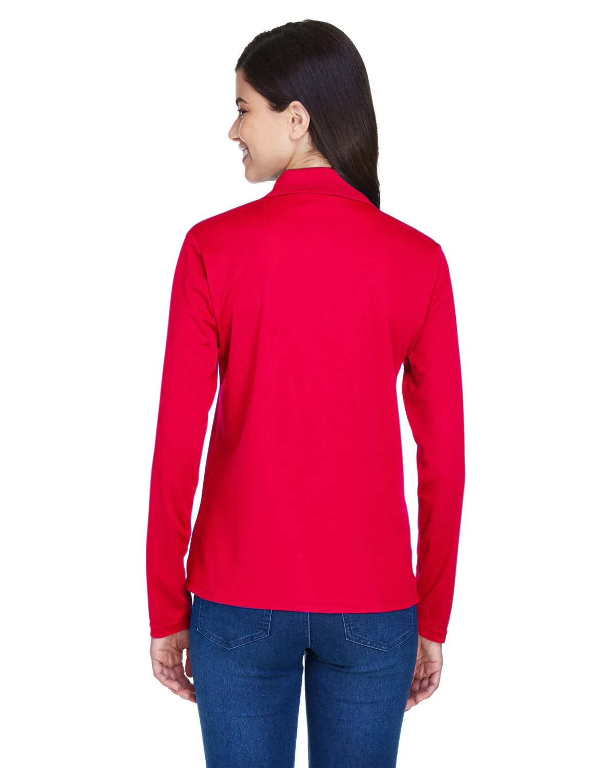 Core 365 Ladies Pinnacle Performance Long-Sleeve Pique Polo