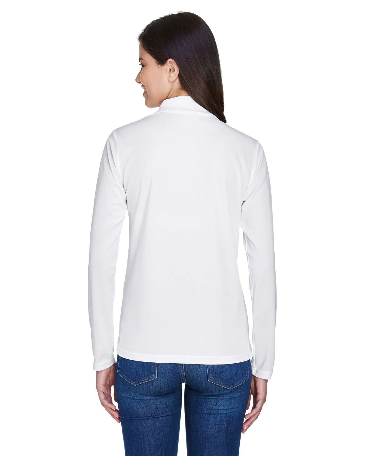 Core 365 Ladies Pinnacle Performance Long-Sleeve Pique Polo