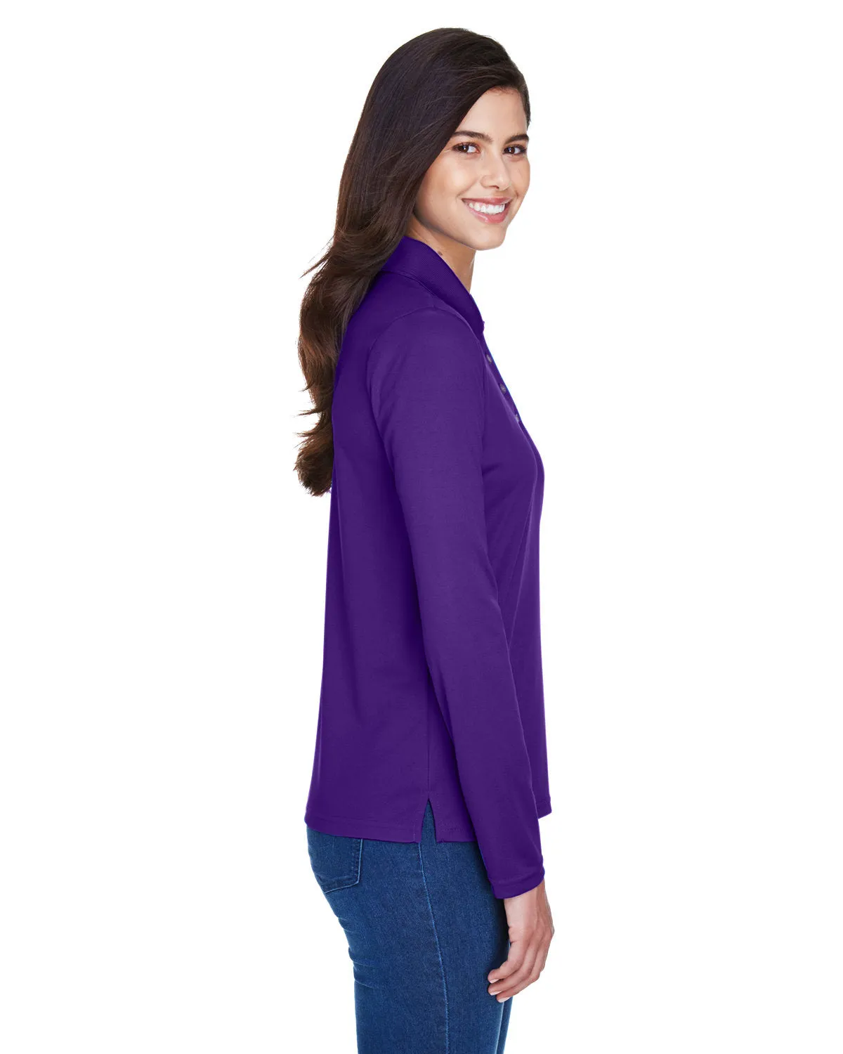 Core 365 Ladies Pinnacle Performance Long-Sleeve Pique Polo