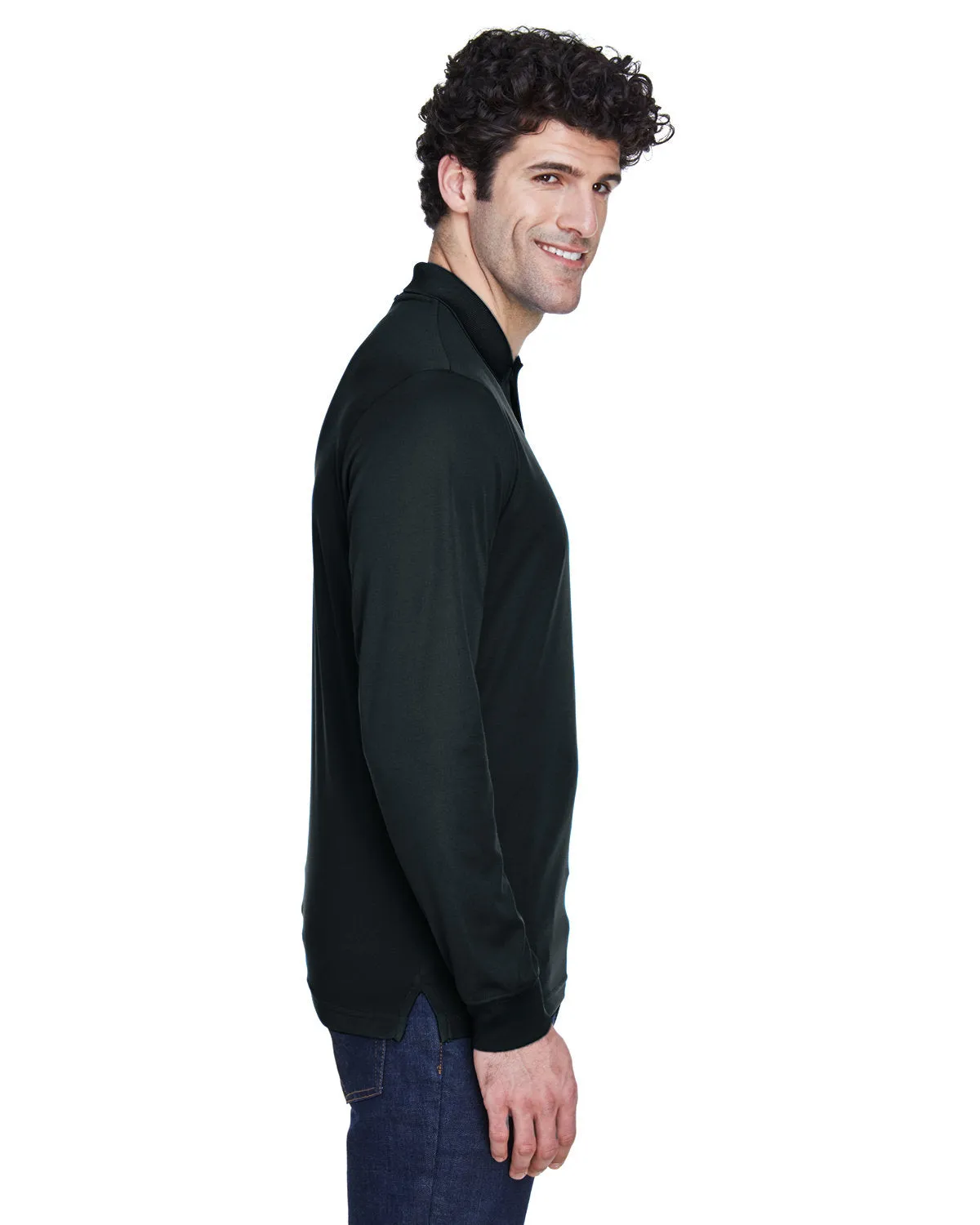 Core 365 Pinnacle Performance Long-Sleeve Pique Polo