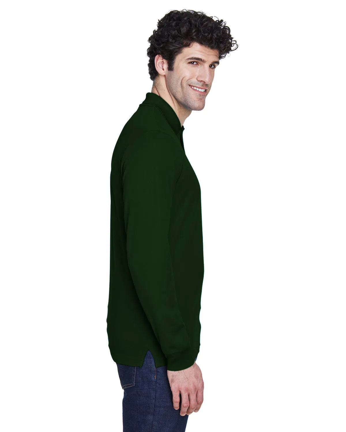 Core 365 Pinnacle Performance Long-Sleeve Pique Polo