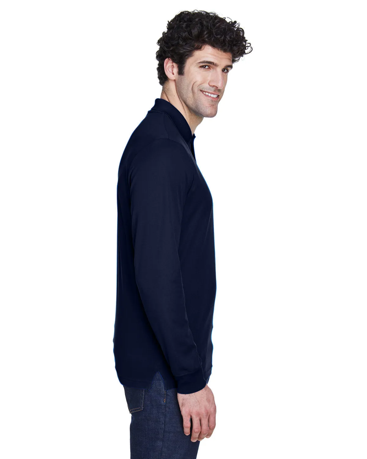 Core 365 Pinnacle Performance Long-Sleeve Pique Polo
