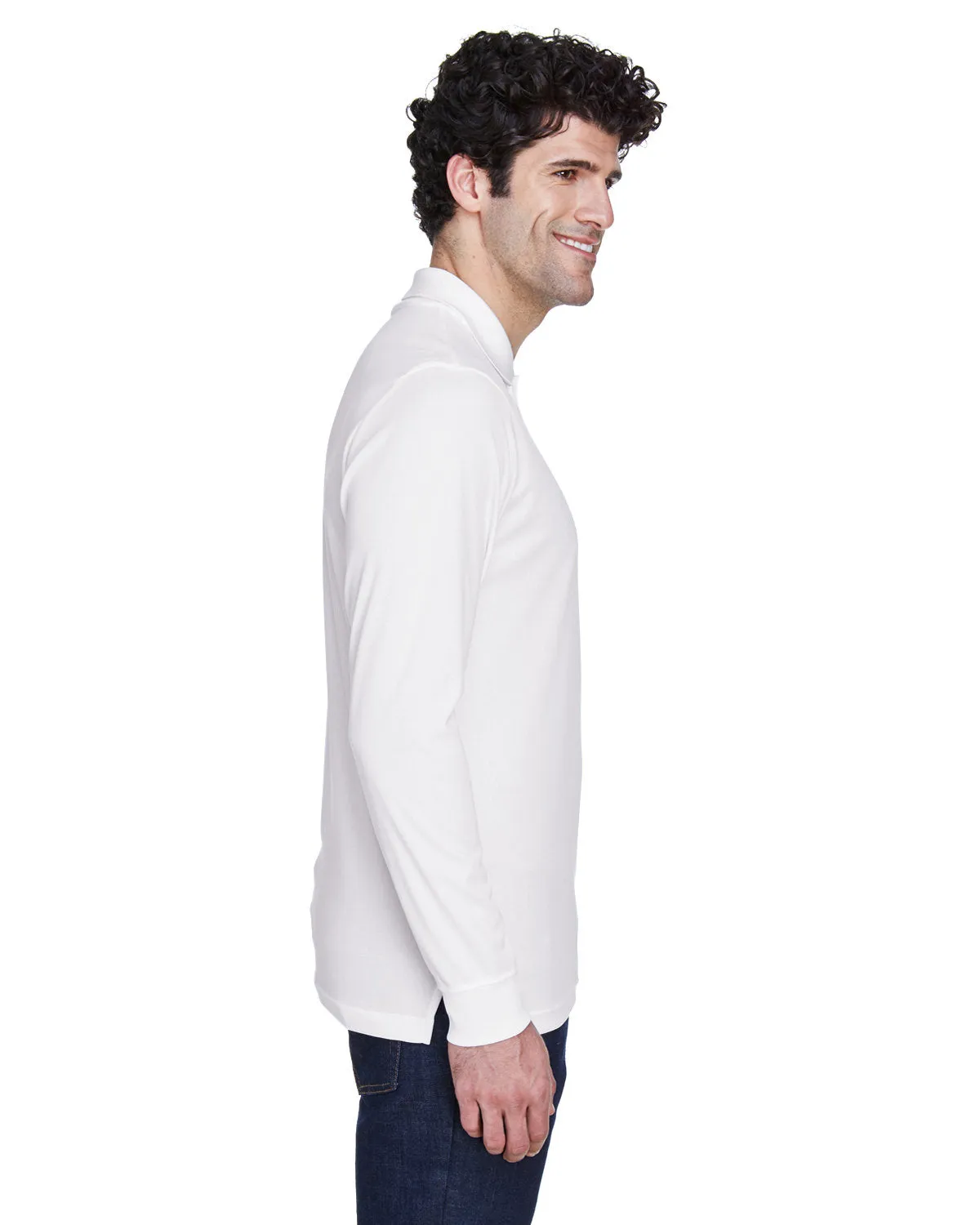 Core 365 Pinnacle Performance Long-Sleeve Pique Polo