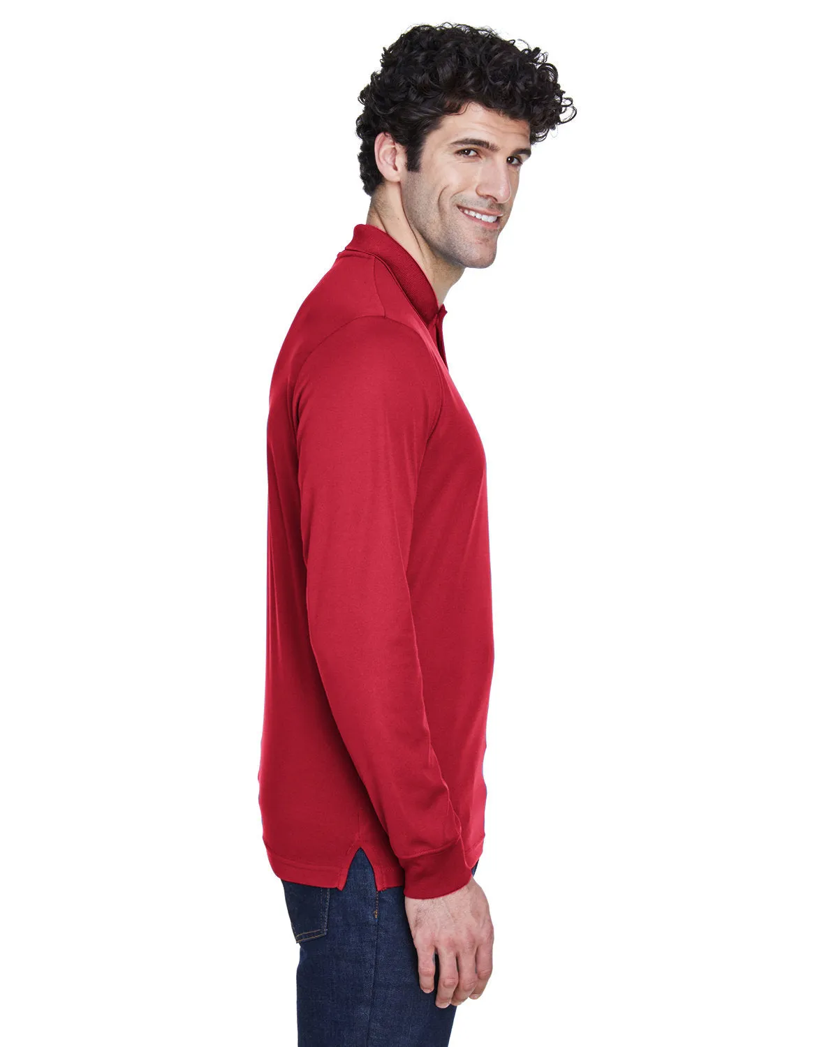 Core 365 Pinnacle Performance Long-Sleeve Pique Polo