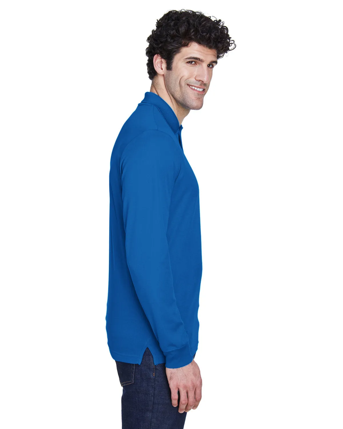 Core 365 Pinnacle Performance Long-Sleeve Pique Polo